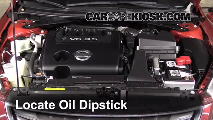 2011 Nissan Altima SR 3.5L V6 Sedan Oil Check Oil Level